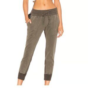 New james perse CONTRAST SWEATPANTS IN ARMY GREEN